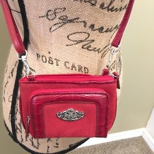 Coldwater Creek Red wallet purse crossbody